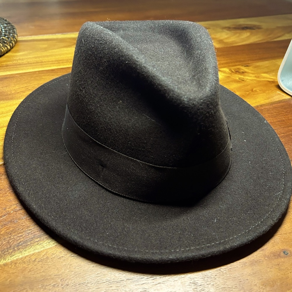 Handmade Indiana Jones-style brown fedora.  Never worn